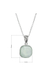 Obrázok pre Strieborný náhrdelník s akvamarínom 12165.3