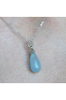 Obrázok pre Strieborný náhrdelník s akvamarínom 12168.3