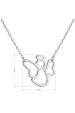 Obrázok pre Strieborný náhrdelník s anjelom 62029