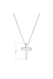 Obrázok pre Strieborný náhrdelník s príveskom krížik 62005