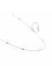 Obrázok pre Strieborný náhrdelník s prvkami rozloženými dookola retiazky 62019