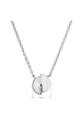 Obrázok pre Strieborný náhrdelník s rozpolenou placičkou 62051