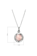 Obrázok pre Strieborný náhrdelník s ružovou perleťou 12159.3