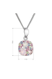 Obrázok pre Strieborný náhrdelník so Swarovski kryštálmi 32088.3 magic rose
