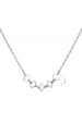 Obrázok pre Strieborný náhrdelník štvorčeky 62015
