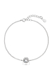 Obrázok pre Strieborný náramok s Preciosa kryštály biely 33113.1
