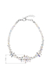 Obrázok pre Strieborný náramok so Swarovski kryštálmi AB efekt 33107.2