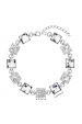 Obrázok pre Strieborný náramok so Swarovski kryštálmi biely 33047.1