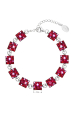 Obrázok pre Strieborný náramok so Swarovski kryštálmi červený 33047.3 cherry