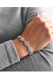 Obrázok pre Strieborný náramok so Swarovski kryštálmi fialový 33048.3