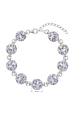 Obrázok pre Strieborný náramok so Swarovski kryštálmi fialový 33048.3