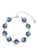 Obrázok pre Strieborný náramok so Swarovski kryštálmi modrý 33048.3 blue style