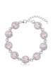 Obrázok pre Strieborný náramok so Swarovski kryštálmi ružový 33048.3 magic rose
