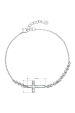 Obrázok pre Strieborný náramok so zirkónmi krížik 13016.1