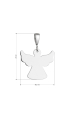 Obrázok pre Strieborný prívesok anjel 64091