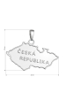 Obrázok pre Strieborný prívesok Česká republika 64100