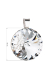 Obrázok pre Strieborný prívesok s kryštálmi Preciosa biely okrúhly-rivole 34071.1 crystal