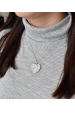 Obrázok pre Strieborný prívesok s kryštálmi Swarovski ab efekt srdca 34243.2