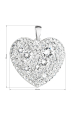 Obrázok pre Strieborný prívesok s kryštálmi Swarovski biele srdce 34243.1