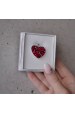Obrázok pre Strieborný prívesok s kryštálmi Swarovski červené srdce 34243.3 cherry