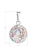 Obrázok pre Strieborný prívesok s kryštálmi Swarovski mix farieb okrúhly 34225.3 magic rose