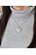 Obrázok pre Strieborný prívesok s kryštálmi Swarovski mix farieb srdca 34243.3 magic rose
