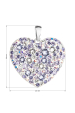 Obrázok pre Strieborný prívesok s kryštálmi Swarovski mix farieb srdca 34243.3 violet