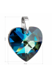 Obrázok pre Strieborný prívesok s kryštálmi Swarovski modré srdce 34002.5