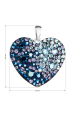 Obrázok pre Strieborný prívesok s kryštálmi Swarovski modré srdce 34243.3 blue style