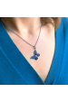 Obrázok pre Strieborný prívesok s kryštálmi Swarovski modrý motýľ 34192.3 blue style