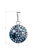 Obrázok pre Strieborný prívesok s kryštálmi Swarovski modrý okrúhly 34225.3 blue style