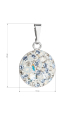 Obrázok pre Strieborný prívesok s kryštálmi Swarovski modrý okrúhly 34225.3 light sapphire