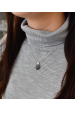 Obrázok pre Strieborný prívesok s kryštálmi Swarovski sivý okrúhly-rivoli 34112.3