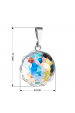 Obrázok pre Strieborný prívesok s kryštálom Swarovski ab efekt gulička 74084.2 ab