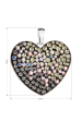 Obrázok pre Strieborný prívesok srdca s kryštálmi Swarovski mesačný 34243.3 moonlight