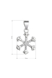 Obrázok pre Strieborný prívesok vločka so zirkónmi 14005.1