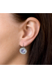 Obrázok pre Súprava šperkov s kryštálmi Swarovski náušnice a prívesok fialové okrúhle 39107.3