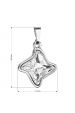 Obrázok pre Prívesok bižutérie so Swarovski kryštálmi biela hviezdička 54034.1
