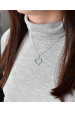 Obrázok pre Strieborný prívesok s kryštálmi Swarovski modré srdce 34093.3