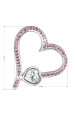 Obrázok pre Strieborný prívesok s kryštálmi Swarovski ružové srdce 34183.3