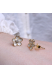 Obrázok pre Pozlátené náušnice kvietky 11753.1