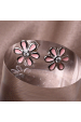 Obrázok pre Strieborné náušnice ružové kvietky 11752.1
