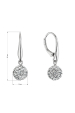 Obrázok pre Strieborné náušnice so Swarovski kryštálmi 31326.1