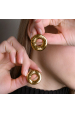 Obrázok pre Náušnice BAGEL gold