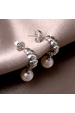 Obrázok pre Strieborné náušnice so zavesenou riečnou perlou 21126.1