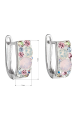 Obrázok pre Strieborné náušnice s kryštálmi Swarovski ružový polkruh 31123.3 magic rose