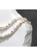 Obrázok pre Perlový náhrdelník z riečnych perličiek biela RICE 22065.1
