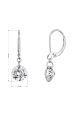 Obrázok pre Strieborné náušnice VIKA 11M00011 moissanite 4ct