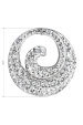 Obrázok pre Evolution Group Strieborný prívesok s krištáľmi Swarovski biely okrúhly 34186.1 krištál