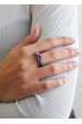 Obrázok pre Evolution Group Strieborný prsteň s krištáľmi Swarovski mix farieb modrá ružová 35031.4